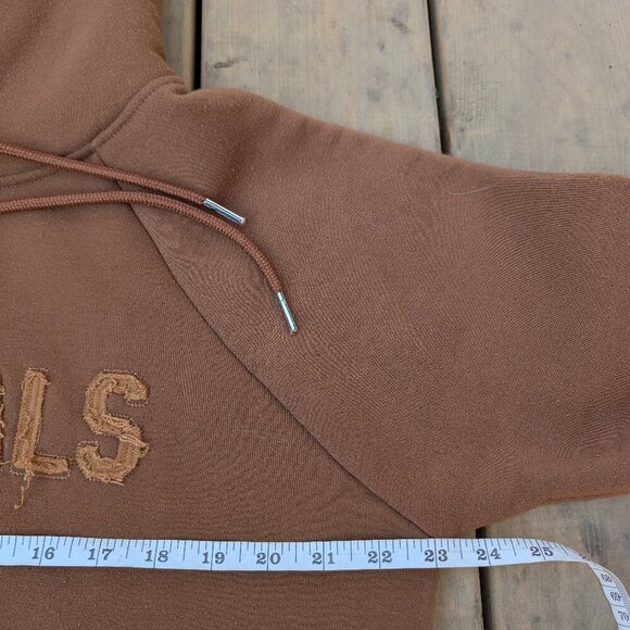 Fear of God Essentials Hoodie Brown / Tan FOG Pullover Sweatshirt M - Picture 4 of 12